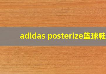 adidas posterize篮球鞋